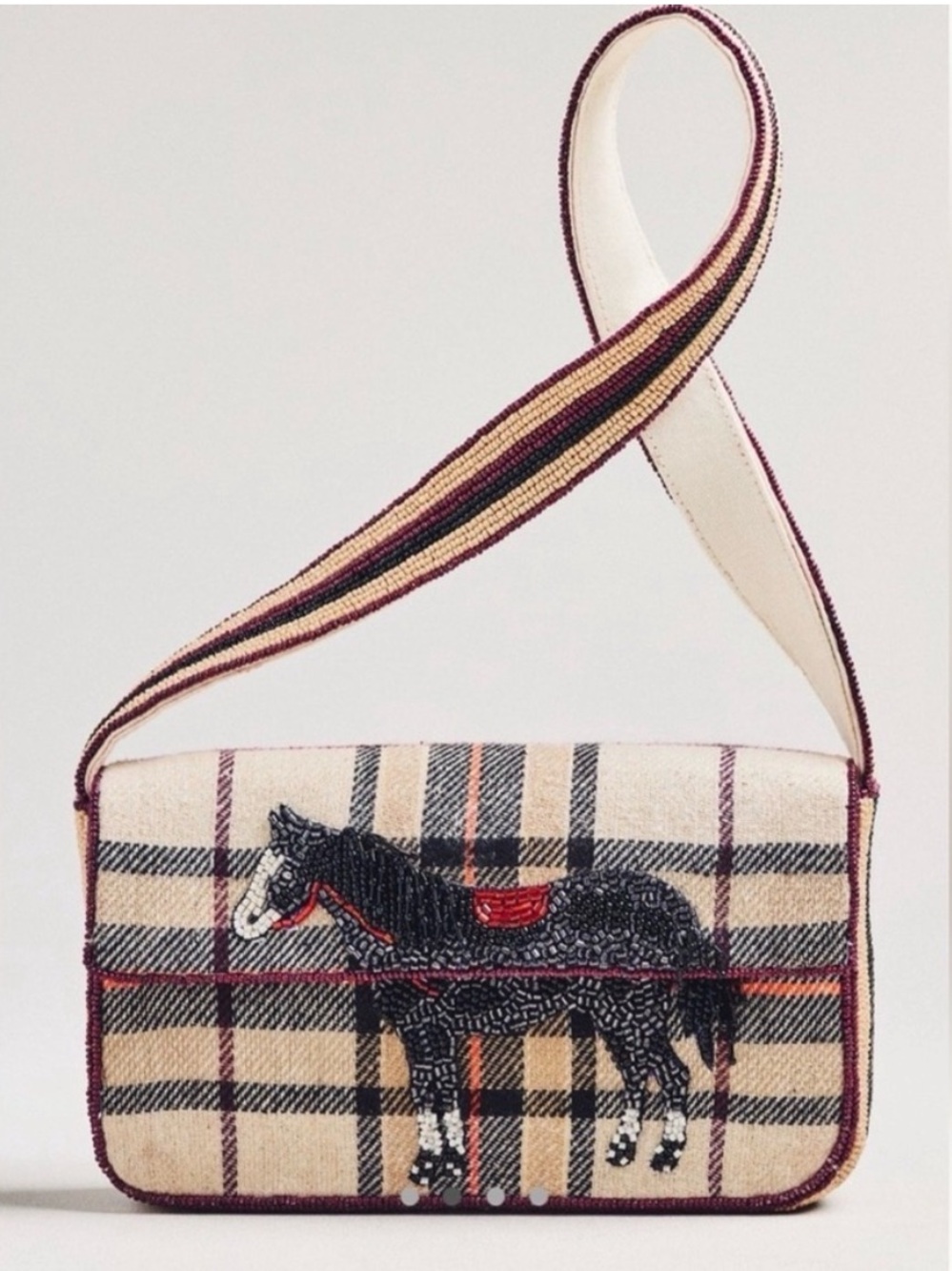 Anthropologie Fiona Beaded Bag: Animal Edition Horse - Picture 1 of 8